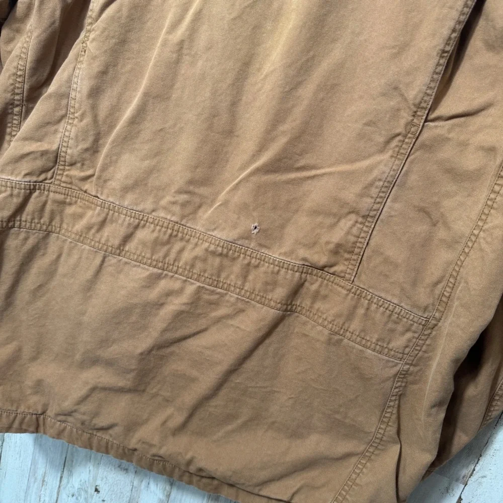 Vintage Orvis Chore Barn Utility Jacket‎ Corduroy Collar Flannel Lining Mens L